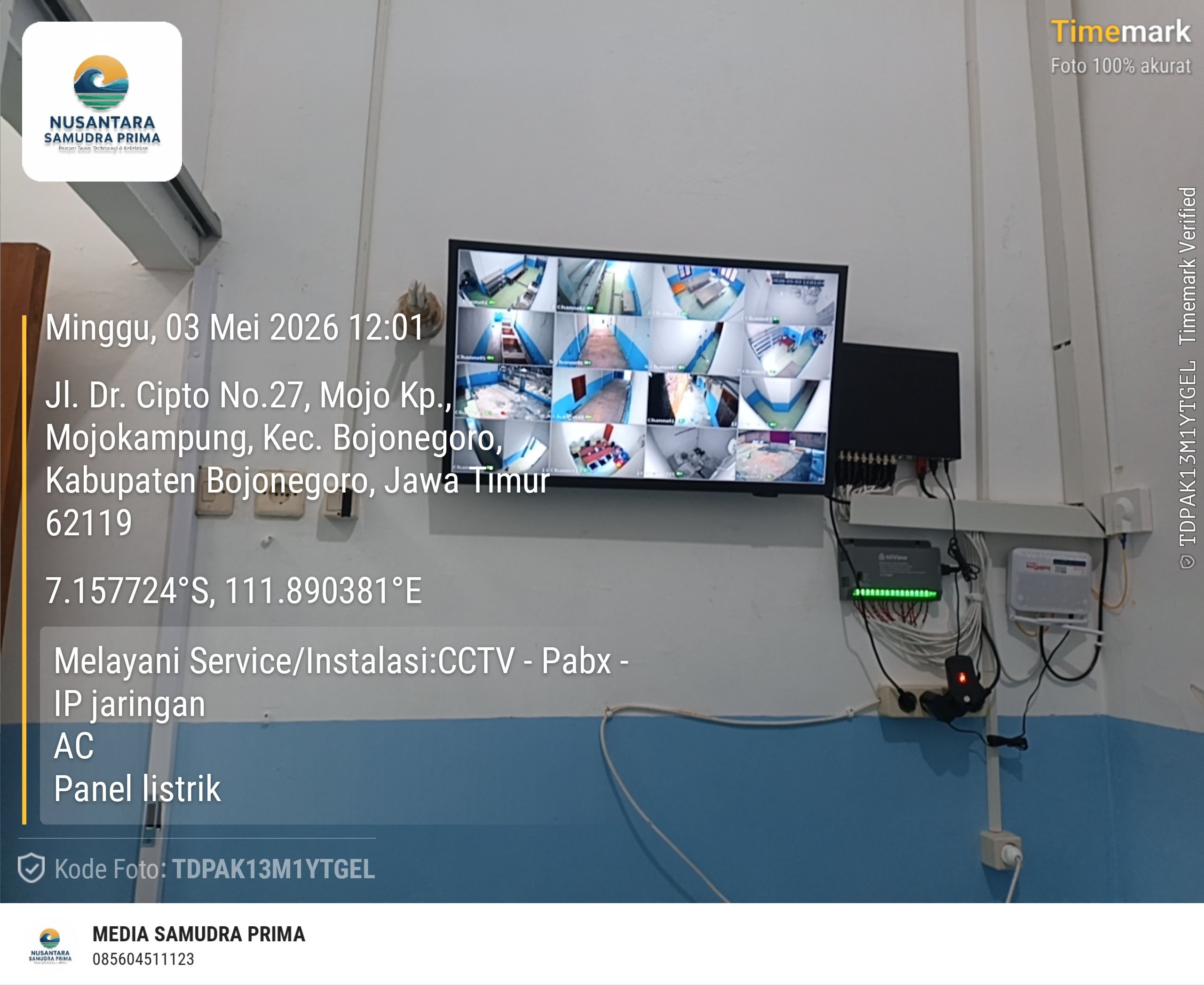 Instalasi NVR CCTV Gresik oleh Nusantara Samudra Prima